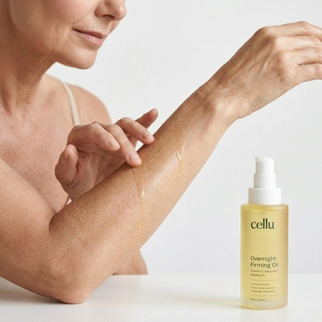Overnight Firming Oil, With Vitamin C Rosehip Oil, 3.4 Fl Oz | For Hydration, Smoothness and Radiant-Looking Skin